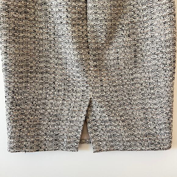 Ann Taylor Cream Black Tweed Career Professional Pencil Skirt Womens Size 8 - Picture 6 of 13